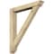 Ekena Millwork Traditional Traditional Rough Sawn Bracket w/ Offset Brace, Douglas Fir, 6"W x 38"D x 44"H BKT0604X38X44TRA01RDF - alternate 1